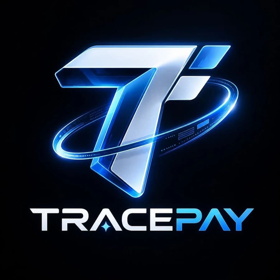 Supplied TRACEPAY symbol and wordmark
